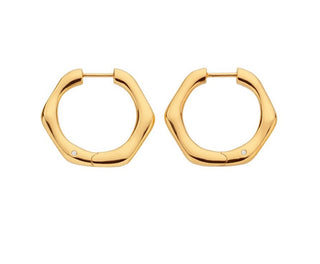 Hot Diamonds Orecchini A Cerchio Minimalisti Placcati Oro Con Diamanti Jac Jossa Soul De726