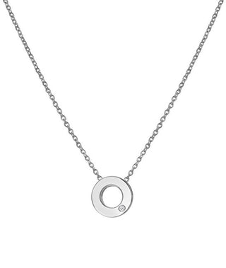 Hot Diamonds Collana Minimalista In Argento Con Diamanti E Amuleti Di Diamanti Dp892