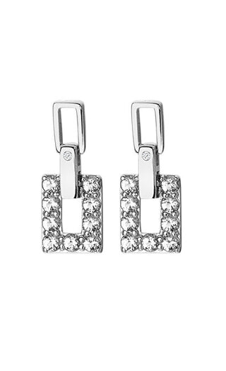 Hot Diamonds Orecchini Moderni In Argento Con Diamanti E Topazio Echo De716