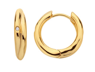 Hot Diamonds Orecchini A Cerchio Placcati Oro Senza Tempo Con Diamanti Jac Jossa Soul De812