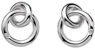 Hot diamonds Stud Orecchini Eternity Interlocking DE308