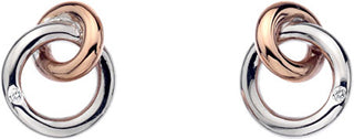 Hot Diamonds Orecchini A Bottone Eternity Interlocking De309