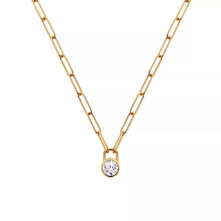 Hot diamonds Revolve Delicate Gold Plated Topaz and Diamond Collana DN221