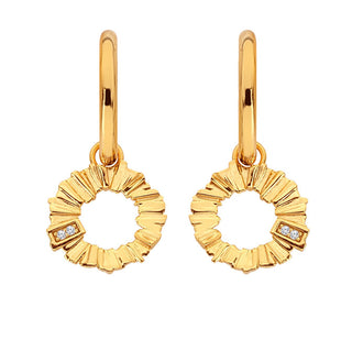 Hot Diamonds Orecchini 2 In 1 Placcati Oro Con Diamanti E Topazi Golden Edit Hope De838
