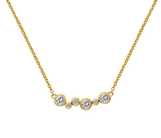 Hot Diamonds Collana Placcata Oro Con Diamante Gemstone Dn213
