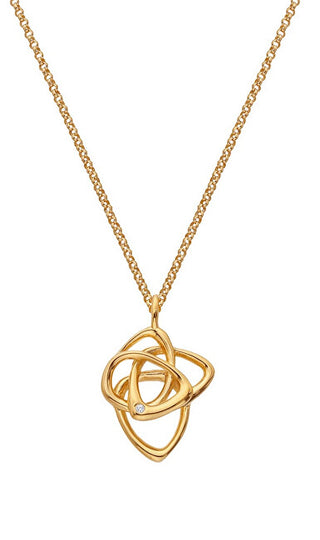 Hot diamonds Gold-plated diamond Collana Golden Edit Hope DP1085 (chain, Ciondolo)