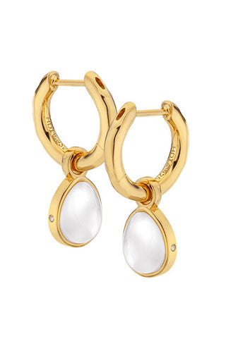 Hot diamonds Charming round Orecchini con diamonds e mother-of-pearl 2in1 Jac Jossa Soul DE671
