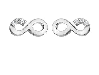 Hot diamonds Charming sterling silver stud Orecchini con diamonds Infinitely Much Loved DE731