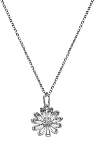 Hot Diamonds Collar de plata con circonitas Thank You Silver Whisper Swp012 (Cadena, Colgante) 