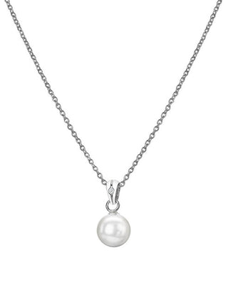 Hot Diamonds Collana In Argento Con Diamanti E Perle, Amuleti Di Diamanti Dp895 (Catena, Ciondolo)