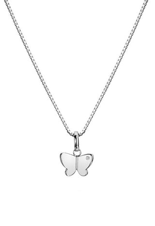 Hot Diamonds Collar con colgante en forma de mariposa de plata Dp911 (Cadena, Colgante) 
