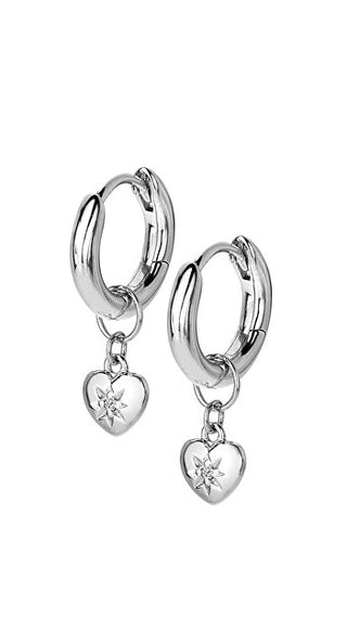Hot Diamonds Romantici Orecchini In Argento Con Diamanti 2 In 1 Most Loved De718