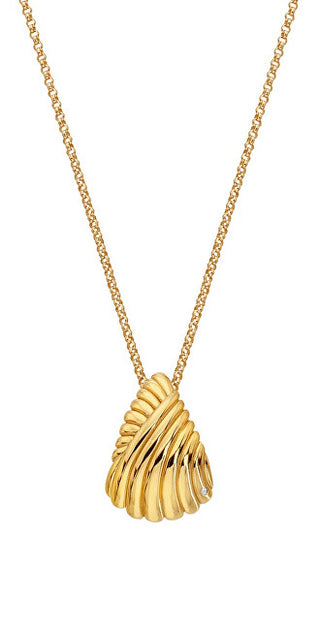 Hot Diamonds Collana Abbinata Con Diamanti Placcati In Oro Golden Edit Hope Dp1084