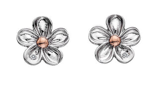 Hot Diamonds Orecchini A Forma Di Fiore In Argento Con Diamanti Non Ti Scordar Di Me De618