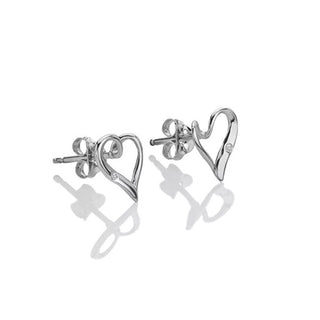 Hot diamonds Silver romantic Orecchini Heart DE846