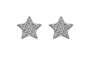 Hot Diamonds Orecchini In Argento Stelle Con Zirconi Cubici Silver Whisper Swe002