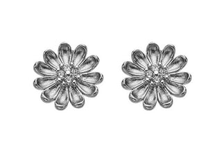 Hot Diamonds Orecchini A Forma Di Fiore In Argento Con Zirconi Thank You Silver Whisper Swe012