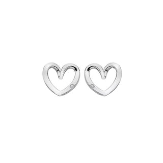 Hot diamonds Silver heart Orecchini Heart DE845
