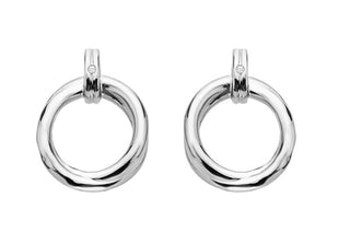 Hot Diamonds Orecchini Pendenti In Argento Con Diamanti Aura De824