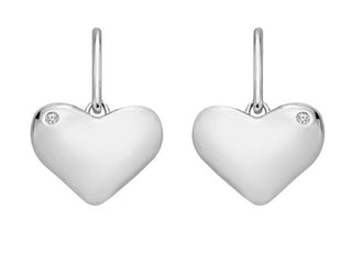 Hot Diamonds Pendientes colgantes de plata con diamantes auténticos Desire De780 