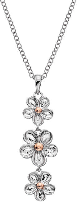 Hot Diamonds Collana In Argento Con Fiori Non Ti Scordar Di Me Dp748