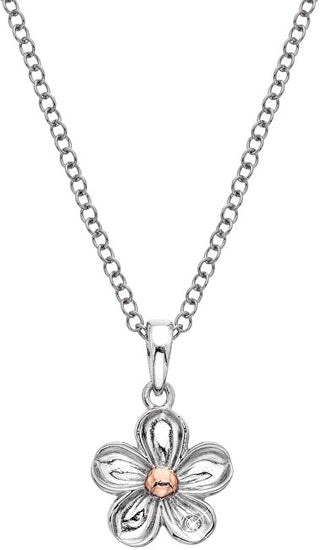 Hot diamonds Silver flower Collana Forget me not DP749
