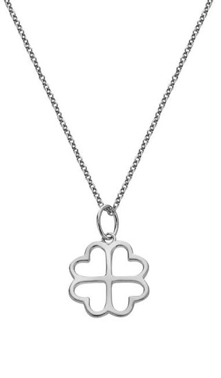 Hot Diamonds Collar de Plata Trébol Silver Whisper Swp010 (Cadena, Colgante) 