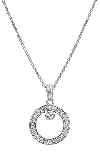 Hot diamonds Orbit DP929 Silver Diamond Topaz Collana (Chain, Ciondolo)