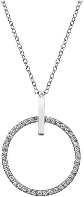 Hot Diamonds Collana In Argento Con Diamante Autentico Flora Dp718