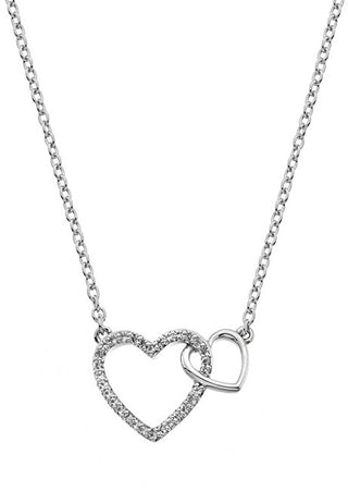 Hot Diamonds Collana In Argento Con Diamante Autentico Flora Dp731