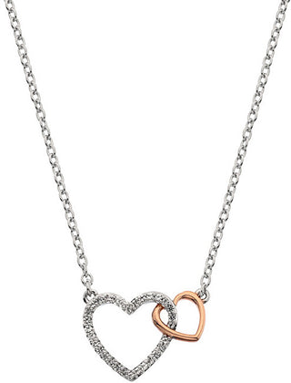 Hot Diamonds Collana In Argento Con Diamante Autentico Flora Dp732