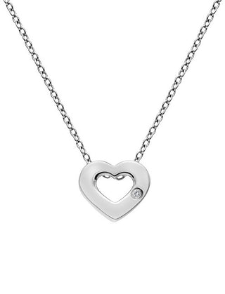 Hot Diamonds Collana In Argento Con Amuleti A Forma Di Cuore Dp747