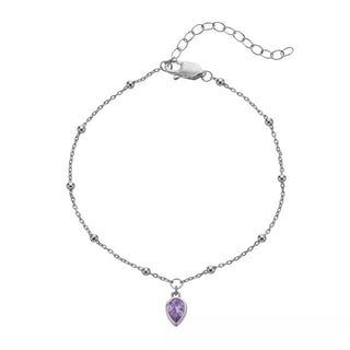 Hot diamonds Silver Bracciale da donna born in February Silver Whisper SWB026