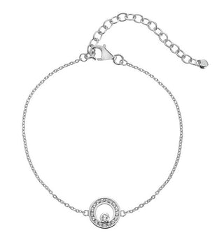 Hot diamonds Orbit DL661 Diamond e Topaz Silver Bracciale