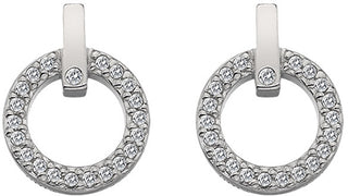 Hot Diamonds Preciosos Pendientes Con Diamantes Auténticos Flora De580 