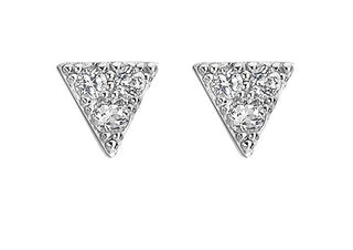 Hot Diamonds Orecchini Scintillanti In Argento Con Diamanti E Topazio Stellar De746