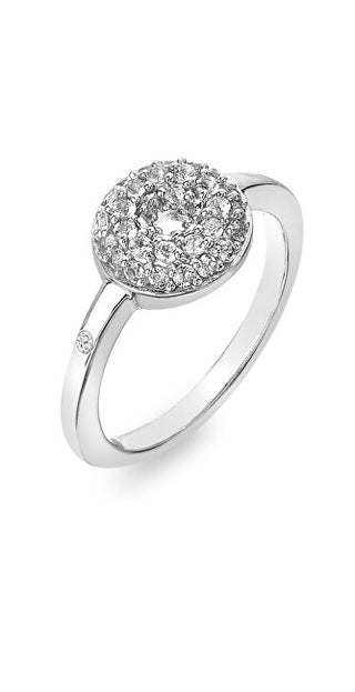 Hot Diamonds Anillo Forever Dr245 En Plata Sterling Con Diamantes Brillantes Y Topacios - Circuito: 55 Mm 