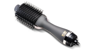 Hottools Volumiser nero dorato spazzola ad aria calda per il volume dei capelli