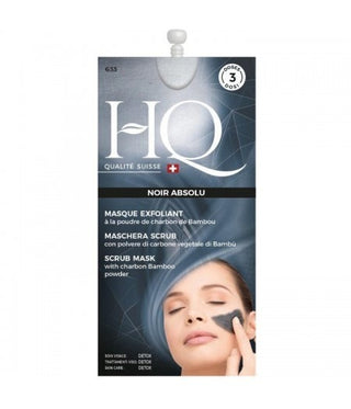Omnia Botanica Hq Maschera Scrub Viso Esfoliante Detox Peel Off Al Carbone Vegetale 15 Ml 3 Dosi