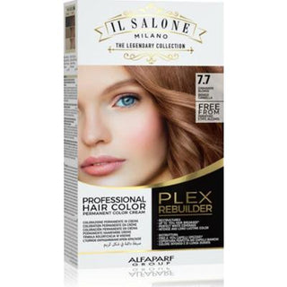Alfaparf Μιλάνο Il Salone Milano Μόνιμη βαφή μαλλιών Plex Rebuilder 7.7 - Ξανθό Κανέλας 1 τεμ.