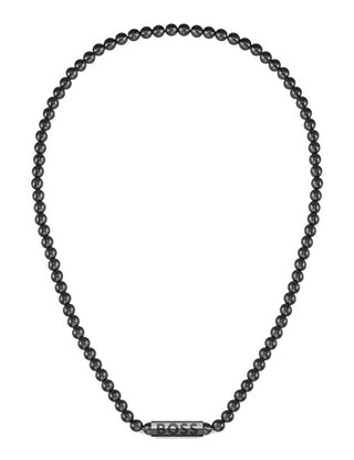 Hugo Boss Black Steel Necklace with Sphere Pearls 1580657 