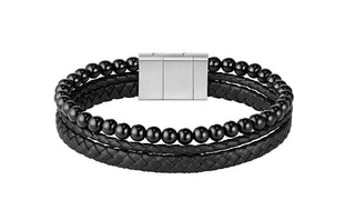 Hugo boss Triple black Bracciale da uomo Sphere 1580786