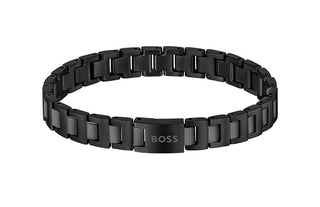 Hugo Boss Bracciale Uomo In Acciaio Nero Candor 1580752