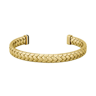 Hugo Boss Pulsera maciza chapada en oro para hombre 1580672 
