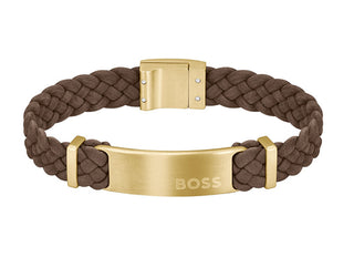 Hugo boss Fashion men´s suede Bracciale Dylan 1580607 - Length: 19 cm