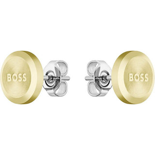Hugo Boss Orecchini Minimalisti Placcati Oro Yann 1580478