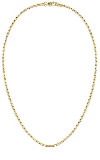 Hugo Boss Evan 1580585 Catena Da Uomo Minimalista In Acciaio Placcato Oro