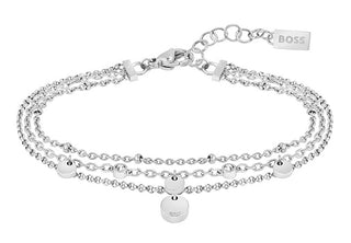 Hugo Boss Bracelet en acier mode avec cristaux Iris 1580331 