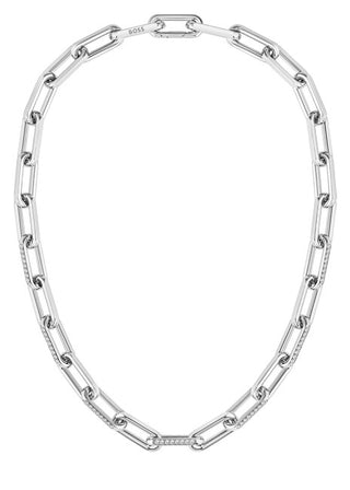 Hugo Boss Imperdibile Collana In Acciaio Con Cristalli Halia 1580578