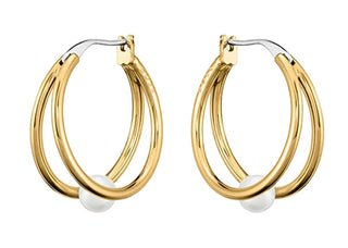 Hugo Boss Delicati Orecchini A Cerchio Con Perle Cora 1580267